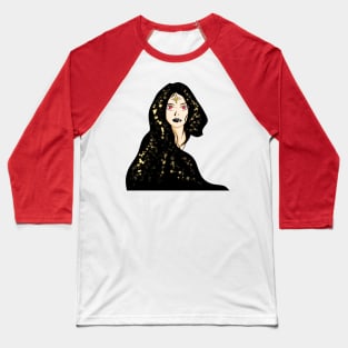 fortune teller in stars mandala woman Baseball T-Shirt